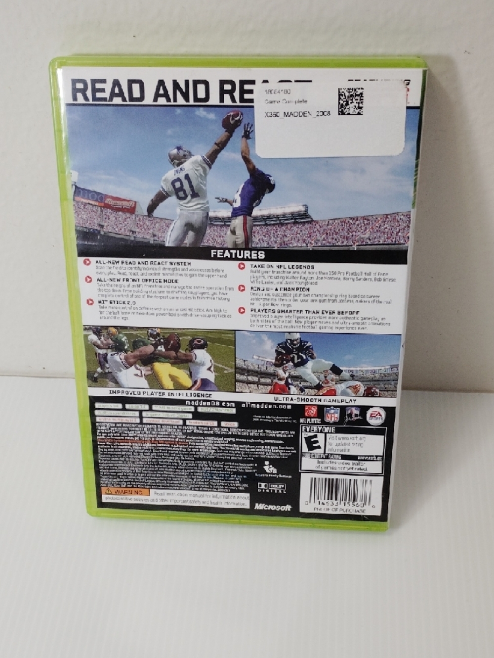6 For $35 Madden NFL 08 (Xbox 360) - Green Case - Picture 2 of 4